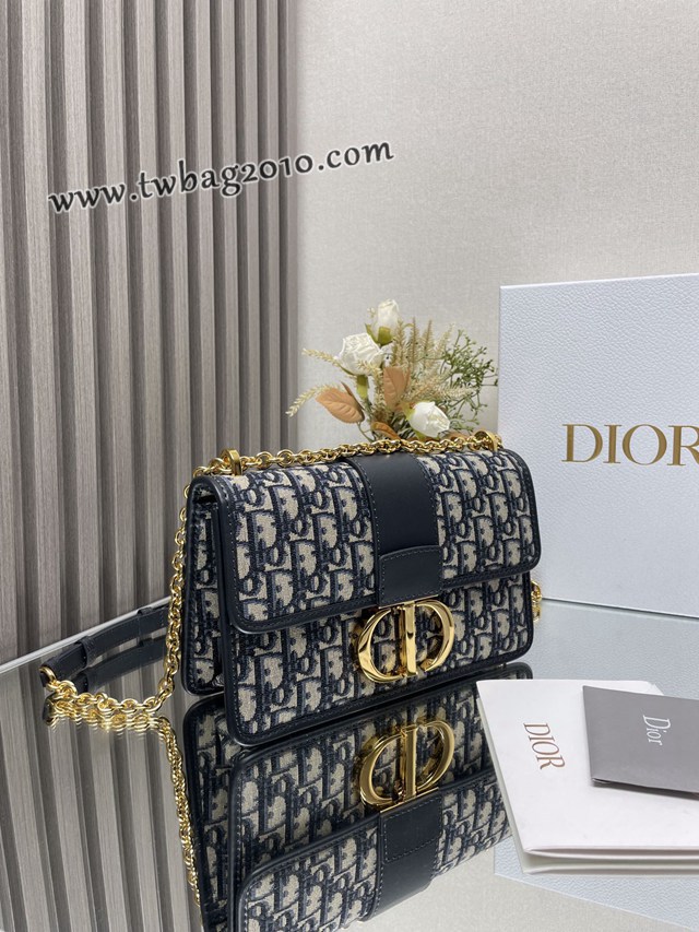 Dior专柜新款迪奥高仿原单蒙田30老花链条款肩背斜挎包 djfk1268